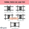 Giá treo tivi xoay góc đa năng ErgoTek E64/E65/E66/E68 TV 32-82 inch - Tiết kiệm 9
