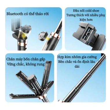Giá treo tự chụp nhỏ gọn, chống rung, ba chân co giãn - Giá chỉ 169.000₫ 8