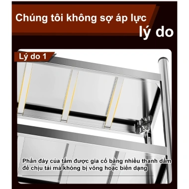 Giá treo tường hai tầng thép không gỉ - Đồ nhà bếp, lò vi sóng, giảm còn 419k 6