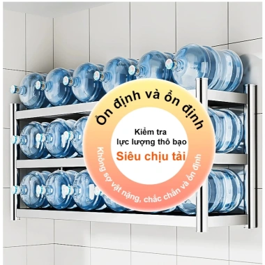 Giá treo tường hai tầng thép không gỉ - Đồ nhà bếp, lò vi sóng, giảm còn 419k 8