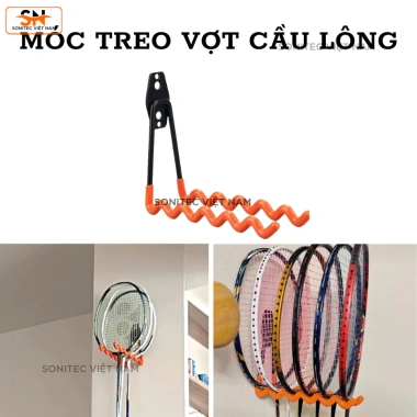 Giá Treo Tường Vợt Tennis Cầu Lông - Tiết Kiệm Không Gian, Lưu Trữ Chắc Chắn