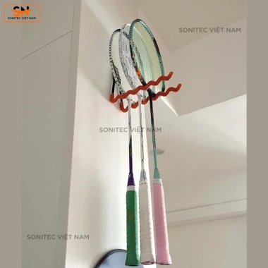 Giá Treo Tường Vợt Tennis Cầu Lông - Tiết Kiệm Không Gian, Lưu Trữ Chắc Chắn