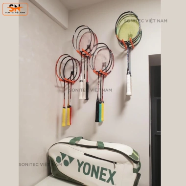 Giá Treo Tường Vợt Tennis Cầu Lông - Tiết Kiệm Không Gian, Lưu Trữ Chắc Chắn 6 Giá Treo Tường Vợt Tennis Cầu Lông - Tiết Kiệm Không Gian, Lưu Trữ Chắc Chắn 6
