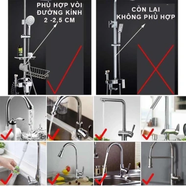 Giá Treo Vòi Đựng Đồ Inox M76 – Tiện Dụng Cho Đồ Giẻ, Rửa Chén Bát, Giá 29.000 8