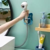 Giá Treo Vòi Hoa Sen Đế Kẹp Vòi Sen Vòi Xịt Toilet Gắn Tường Nhựa Chịu Lực Họa Tiết Thú FREESHIP 2