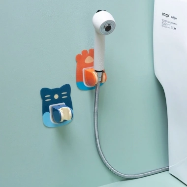 Giá Treo Vòi Hoa Sen Đế Kẹp Vòi Sen Vòi Xịt Toilet Gắn Tường Nhựa Chịu Lực Họa Tiết Thú FREESHIP 3