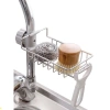 Giá treo vòi inox không khoan đục - tiện lợi chứa giẻ rửa bát, chỉ 25.000 VND