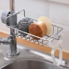 Giá treo vòi nước đựng đồ, giẻ rửa chén bát đa năng inox không gỉ - 36.000đ 5