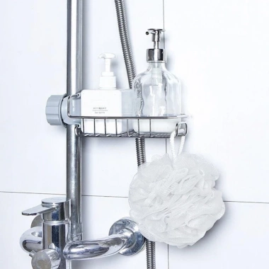 Giá treo vòi nước đựng đồ, giẻ rửa chén bát đa năng inox không gỉ - 36.000đ