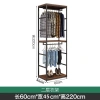 Giá trưng bày quần áo đứng sàn 2 tầng, móc treo và ngăn kéo - Giá ưu đãi 3,658,076₫ 10