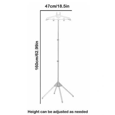 Giá ủi sàn kim nhôm màu đen/xám, mở rộng treo quần áo cho bàn ủi hơi nước 257.730₫