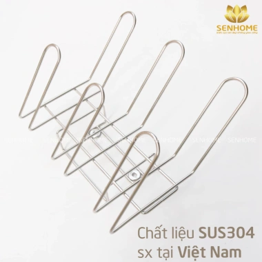 Giá úp 6 ly cốc inox 304 treo tường Senhome SH-TL32 Giá ưu đãi 139k 4