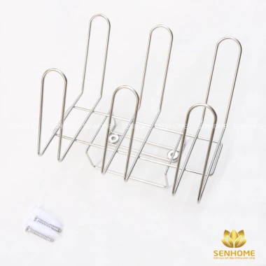 Giá úp 6 ly cốc inox 304 treo tường Senhome SH-TL32 Giá ưu đãi 139k 6
