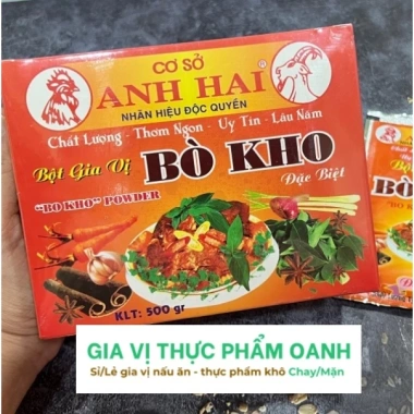 Gia vị Anh Hai 500gr - Đậm vị bò kho, cà ri, bún bò, phở, ngũ vị hương, giá 263k 2