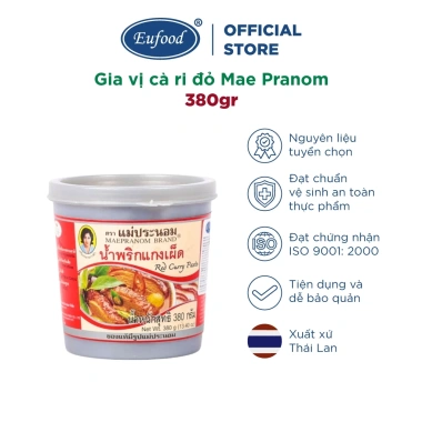 Gia vị cà ri đỏ 380g Mae Pranom Thái Lan EUFOOD - Giá 88.000 giảm mạnh
