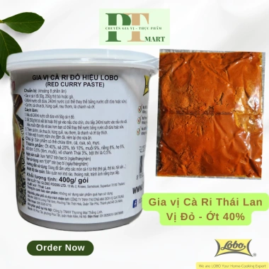 Gia vị cà ri Thái Lobo 400gr - Paste Đỏ và Xanh, giảm giá 125k, thơm ngon Thái