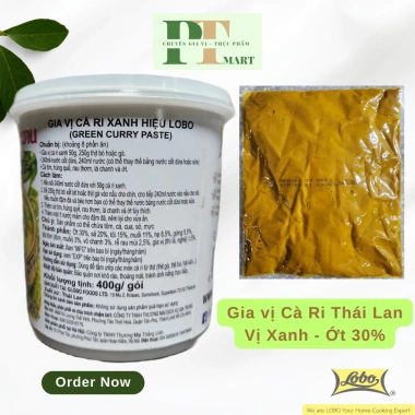 Gia vị cà ri Thái Lobo 400gr - Paste Đỏ và Xanh, giảm giá 125k, thơm ngon Thái