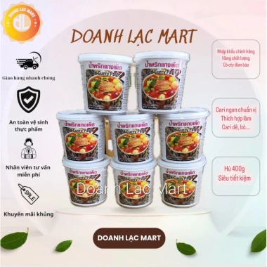 Gia vị cà ri Thái Lobo hủ 400gr ĐỎ - XANH, giảm giá 98.000đ (giá gốc 124.460đ)