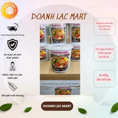 Gia vị cà ri Thái Lobo hủ 400gr ĐỎ - XANH, giảm giá 98.000đ (giá gốc 124.460đ)