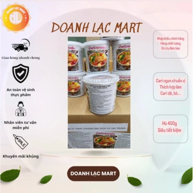 Gia vị cà ri Thái Lobo hủ 400gr ĐỎ - XANH, giảm giá 98.000đ (giá gốc 124.460đ)