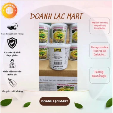 Gia vị cà ri Thái Lobo hủ 400gr ĐỎ - XANH, giảm giá 98.000đ (giá gốc 124.460đ) 5 Gia vị cà ri Thái Lobo hủ 400gr ĐỎ - XANH, giảm giá 98.000đ (giá gốc 124.460đ) 5