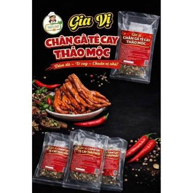 Gia vị chân gà cay tê thảo mộc - Set 1-2kg, giảm giá 49.000, hương vị đậm đà, dễ ủ 5