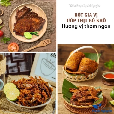 Gia vị làm thịt bò khô 1kg - Bột Thảo Dược Hạnh Nguyên, thơm ngon chuẩn vị, giá chỉ 9.000₫ 5 Gia vị làm thịt bò khô 1kg - Bột Thảo Dược Hạnh Nguyên, thơm ngon chuẩn vị, giá chỉ 9.000₫ 5