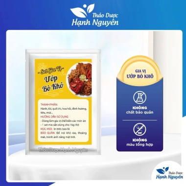 Gia vị làm thịt bò khô 1kg - Bột Thảo Dược Hạnh Nguyên, thơm ngon chuẩn vị, giá chỉ 9.000₫