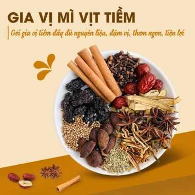 Gia vị mì vịt tiềm Hồng Kông, gói tiềm vị thơm ngon tiện lợi, tặng túi lọc, 9.000₫