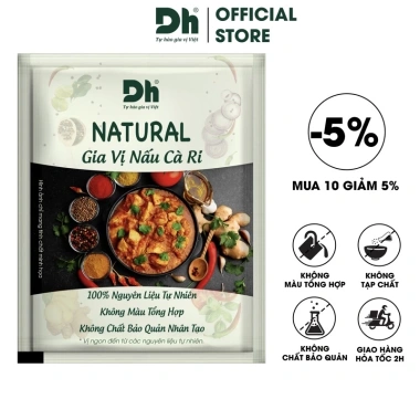Gia vị nấu cà ri Natural Dh Foods 10gr – Ngon, tiện lợi, giảm còn 21.900₫
