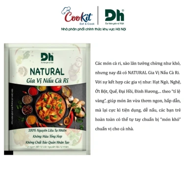 Gia vị nấu cà ri Natural Dh Foods 10gr – Ngon, tiện lợi, giảm còn 21.900₫