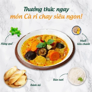 Gia vị nấu Cà Ri tự nhiên Dh Foods 10g - Đậm vị, không chất bảo quản, 12.000₫