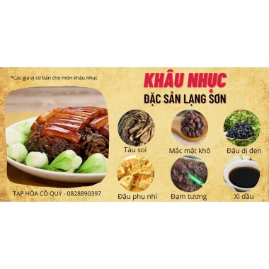 Gia vị nấu khâu nhục, mắc mật khô, tàu soi, đậu phụ nhí, đậu đen - Tạp hóa cô Quý 10.000₫