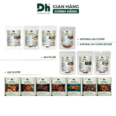 Gia vị nấu phở bò Sài Gòn Natural Dh Foods - Thành phần tự nhiên, vị đậm đà 25gr
