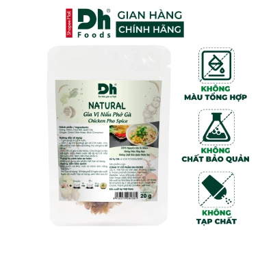 Gia vị nấu phở gà Natural Dh Foods - Thành phần tự nhiên, gói 20gr, chỉ 18.758₫