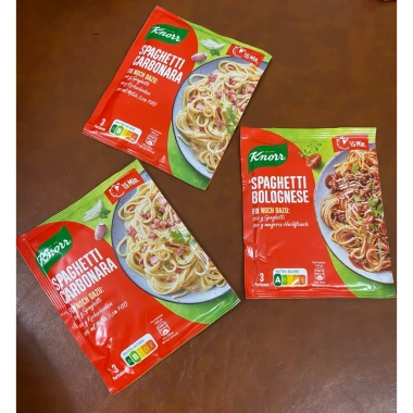 Gia vị Nước Sốt Spaghetti 3 Hương Bolognese, Carbonara, Gaaarnelen - Giá 40.000 VND (Giảm từ 49.200 VND) 4