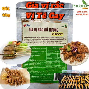 Gia Vị Rắc Vị Tê Cay Vị MaLa Chuẩn Vị - Gói 40gr, Ăn Vặt Đồ Nướng, Giảm Giá 28k