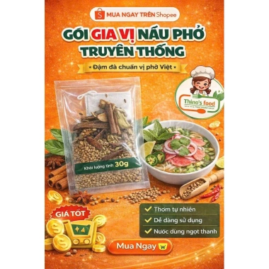 Gia vị thảo mộc nấu phở vị truyền thống 30gr - Giá ưu đãi 20.000đ, tặng túi lọc Gia vị thảo mộc nấu phở vị truyền thống 30gr - Giá ưu đãi 20.000đ, tặng túi lọc