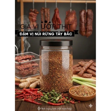 Gia Vị Xuyên Tiêu Hạt Dỗi Tây Bắc - Trộn Sẵn Ướp Thịt Bò Heo Trâu, Thơm Cay Tê Dịu 55k