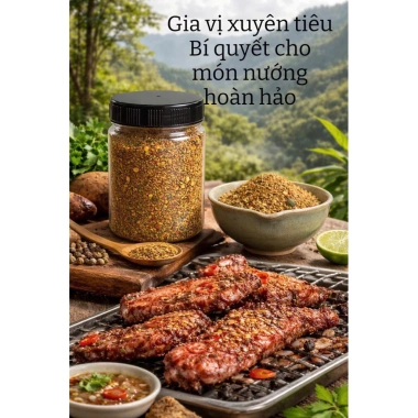 Gia Vị Xuyên Tiêu Tây Bắc - Ướp Thịt Bò Heo Trâu, Thơm Nồng Cay Tê Dịu, 55k