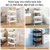 Giá Xe Đẩy Nhỏ Đứng Sàn - Lưu Trữ Đồ Ăn Nhẹ, Phòng Ngủ, Nhà Bếp, Di Động, Giá 156k 3