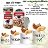 Giá xưởng 500g Hạt Điều Rang Muối Loại 1 - Hộp nhôm, size Cồ 380hạt/kg, W180, chỉ 100k (Giá gốc 129k) 2