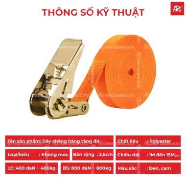 GIÁ XƯỞNG Dây Chằng Tăng Đơ 25mm Tải 800kg Không Móc - Xuất Khẩu Cao Cấp, Giá Chỉ 29.000₫ 3 GIÁ XƯỞNG Dây Chằng Tăng Đơ 25mm Tải 800kg Không Móc - Xuất Khẩu Cao Cấp, Giá Chỉ 29.000₫ 3