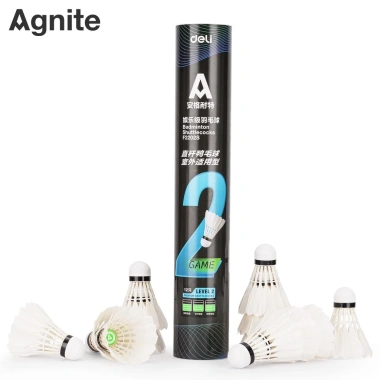 Giảm 10% Ống 12 Quả Quả Cầu Lông Agnite Chính Hãng - Vũ Siêu Bền, Chịu Va Đập Tốt