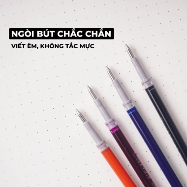 Giảm 5k - Hộp 10 Bút Gel Classmate CL‑GP109 0.5mm, Thay Thế Mực Xanh Đen Tím, Giá 30.000₫ 7