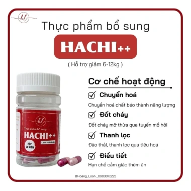 Giảm cân Hachi++ Detox 30 viên - Giảm 5-8kg, Giá 750.000đ (Giá gốc 930.000đ) 3