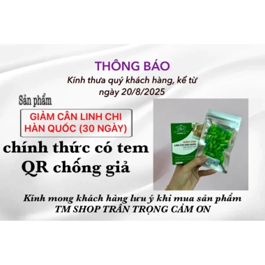 Giảm cân linh chi 30 ngày chính hãng - Thải mỡ nhanh, tăng đề kháng 340.000đ