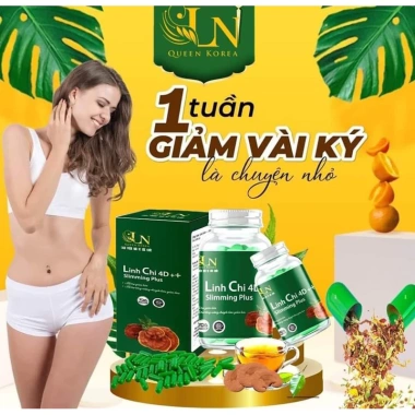 Giảm cân linh chi 4D ++ 30 ngày - Đốt mỡ nhanh, tăng sức bền, kèm quà tặng 200k