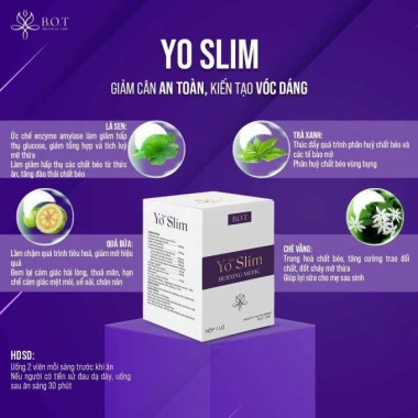 Giảm Cân Yo Slim & Yo Detox B.O.T + Sbody - Giảm 2-3 Kg trong 15 ngày, An toàn, Giá 250.000đ