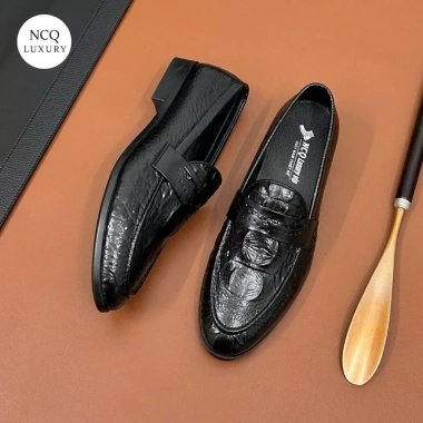 Giảm giá Giày tây nam công sở NCQLUXURY2.626 dập vân cá sấu da bò, đế cao su non 335.000₫